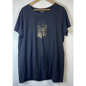 Torrid harmony shirt Cotton Short Sleeve Active Tee Black 3 3X 22 24 sun peace